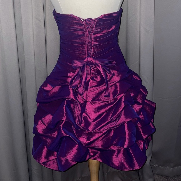 {Cinderella Divine} Corseted Magenta Formal Dress - Picture 5 of 11